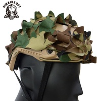 Housse de casque tactique FAST en tissu camouflage 3D pour le paintball, équipement de défense personnelle, accessoires