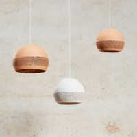 Lampe suspendue longue en céramique faite à la main, bande perforée, hauteur réglable, style moderne minimaliste, pour salle à manger, café, décoration