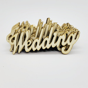 Wooden Heart Shape Lettering <b>Wedding</b> Decorations Openwork Carving European Style Home Decor Valentine's Day <b>Props</b> - Product Image 5