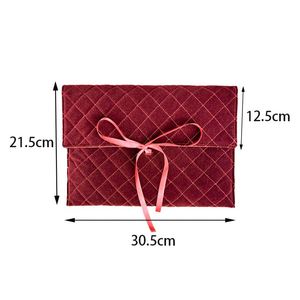 Sacs cadeaux personnalisés en velours avec logo, grands, réutilisables, recyclables, à fermeture boutonnée, pour perruques et promotion de parfums - Product Image 5