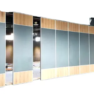 Melamine Board commercial Office Movable Partition Wall Sliding Operable Mobile Wall Partition