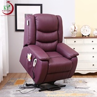 Geeksofa Housse en cuir pour meubles Style européen Fauteuil inclinable multi-positions réglable pour personnes âgées