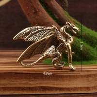 Artisanat en métal, statue de dragon en laiton, moulage, découpe, impression, décoration d'intérieur, petit ornement de bureau