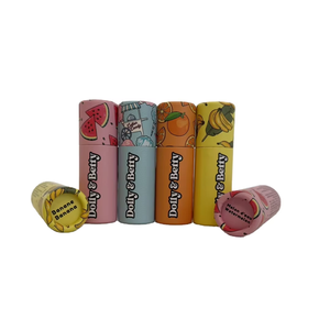 Tubes en papier personnalisés avec emballage en tube de dessin animé pour baume à lèvres, déodorant, tube en papier - Product Image 1