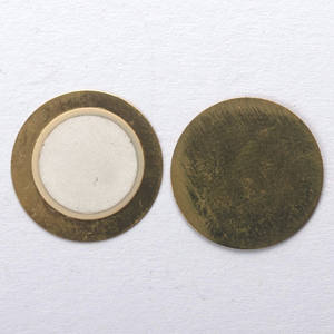 Petit buzzer piézo en céramique de 15mm en laiton pour capteur tactile CBG de guitare de boîte à cigares de ramassage acoustique etc. - Product Image 4