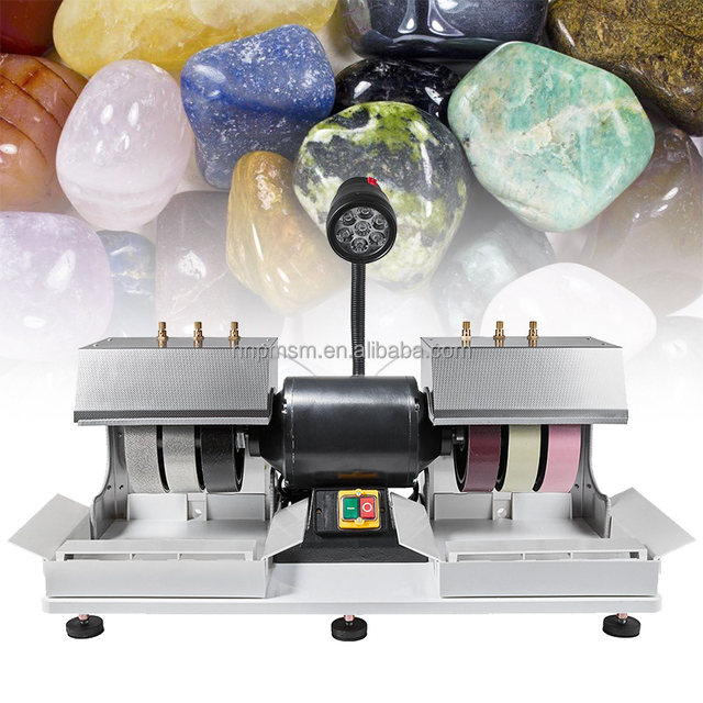 Gem Faceting Machine for Jewelry Cabbing Auto Water Cooling Rock Polisher Grinding and Faceting Tool Lapidary Machine