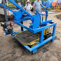 Machine à fabriquer des blocs creux en béton à base de cendres volantes Fuda Mobile, avec moule à engrenages, sans palette, ligne de production de briques, facile à utiliser, pression vibratoire 1
