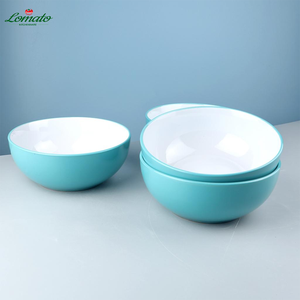<span class=keywords><strong>Bol</strong></span> en céramique <span class=keywords><strong>bleu</strong></span> coloré de 7 pouces de Chine – Meilleur prix – Grands et petits bols à dessert pour fruits, pâtes, salades – Fabriqués à la main par les fabricants - Product Image 6