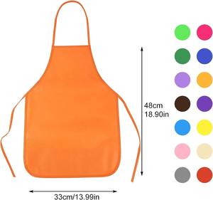 Vente en gros de prix bon marché de tabliers pour enfants imperméables avec logo personnalisé <span class=keywords><strong>tablier</strong></span> de cuisine domestique pour l'école - Product Image 2