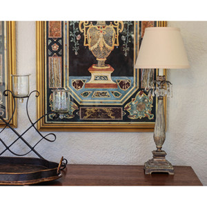 HMS 8 \ "Beige impero con copertina rigida obliqua senza paralume elegante decorazione per la casa ombra di illuminazione - Product Image 6