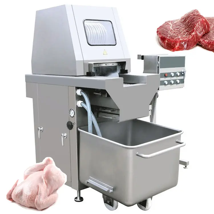 Kleine gefrorene Rindfleisch-Hühnerfleisch-Verarbeitung maschine Automatische Salzlösung-Injektion maschine