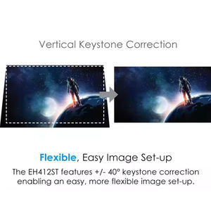 Projecteur à courte portée 4000 Ansi Lumens <span class=keywords><strong>Optoma</strong></span> EH412ST, projecteur vidéo 3D à haute luminosité 1080P pour réunion d'éducation de bureau - Product Image 6