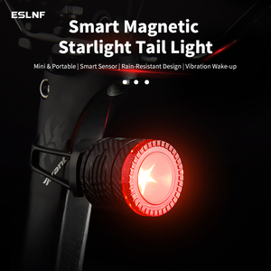 Luz Magnética para Bicicleta ESLNF con Sensor de Freno, Luz Trasera Impermeable, Recargable Tipo C para Ciclismo MTB - Product Image 1