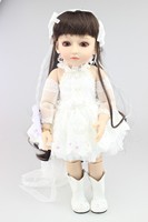NPK BJD-Muñeca realista de vinilo de 45cm para niños, juguete de bebé de princesa hecha a mano
