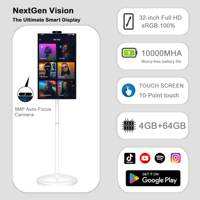 Televisor inteligente Incell de 32 pulgadas pantalla táctil giratoria Tiktok 4 + 64G Android13 retroiluminación LED portátil 1920*1080 HDTV televisores inteligentes blancos