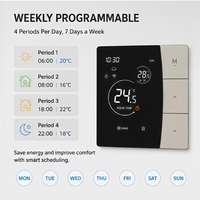 Termostato Inteligente DOMISI con Control por Voz Mediante Aplicación, Pantalla OLED con Wi-Fi, Opciones Eléctricas/de Gas, para Hoteles y Hogares