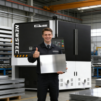 Machine à poncer entièrement automatique en acier inoxydable NEWSTEC, machine à polir et à meuler trois-en-un pour l'acier inoxydable, l'aluminium, etc.