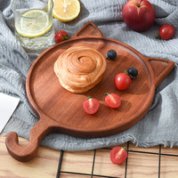 Walnoot houten vierkant snijplank met handvat, opvouwbaar, 1,5 cm dik, vaatwasserbestendig voor gebruik in de keuken
