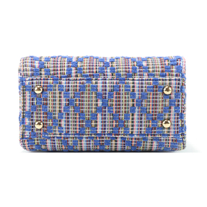 Bolso de Mano Cuadrado para Mujer, Estilo Vintage 2026, Elegante, Tejido a Cuadros - Product Image 5