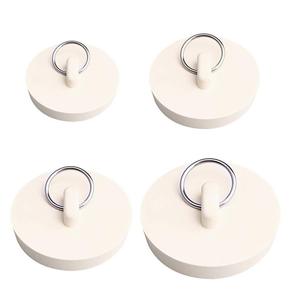 Bouchon de vidange de baignoire en caoutchouc 4 pièces, bouchon d'évier, bouchon de baignoire, bouchon d'évier de cuisine, bouchon d'évier de salle de bain, <span class=keywords><strong>joint</strong></span> d'<span class=keywords><strong>étanchéité</strong></span> pour l'eau, modèle 1601541, Guangdong - Product Image 1