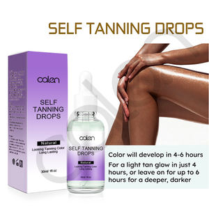 Gotas de bronceado automático, ácido hialurónico, gotas faciales autobronceantes personalizables, brillo de besugo, bronceado - Product Image 5