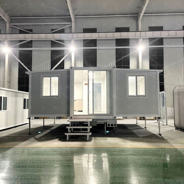 Luxury Steel Tiny House on Wheels Waterproof Prefab Modular Container Home Modern Villa Style for Resort and Camping