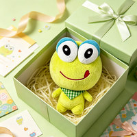 Peluche grenouille personnalisable en couleur, jouet en peluche doux avec détails faciaux adorables, cadeau de vacances, décoration intérieure, vente en gros