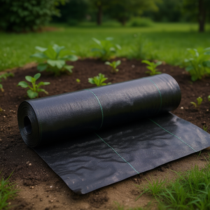 Toile tissée anti-mauvaises herbes 4 pieds x 8 pieds, respirante et durable, pour couvrir le sol des jardins potagers - Product Image 2