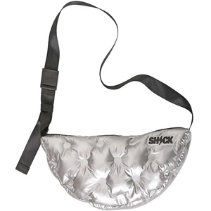 Bolso Bandolera Acolchado de PU Blanco con Correa Ajustable, Cierre de Cremallera, Estampado de Letras y Logotipo, para Uso Diario en Todas las Estaciones - Product Image 3
