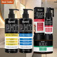 Tonique capillaire fortifiant à l'huile de nigelle 300 ml pour hommes, Shampoing et après-shampoing, Bloqueur de DHT pour la croissance des cheveux, Activation intensive des follicules pileux
