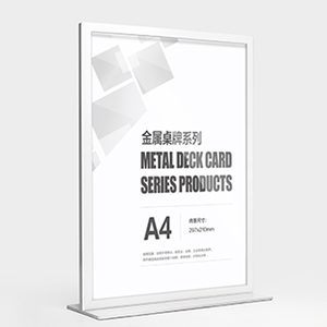 Customized Menu Stand <strong>Display</strong> Stand Advertising Business Card <strong>Display</strong> <strong>Holder</strong> A4 <strong>A5</strong> Double Sided Table Sign <strong>Holder</strong> - Product Image 3