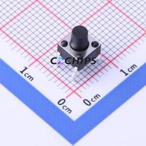 TC-1101DR-7.0H-160 Tactile Switch Through hole-4P,6x6mm Switch Single Pole Single Throw Round Button 1.6N Through Hole - Product Image 1