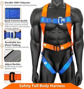 <span class=keywords><strong>Harness</strong></span> Keselamatan Tubuh Penuh Bodi Har Safeti Polyester untuk Industri dengan Pengait Ganda - Product Image 3