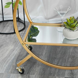 Moderne Luxe Stijl Bar Serveerwagen Nieuwe Luxe Hotels <span class=keywords><strong>Trolley</strong></span> Meubelen Item Voor Thuis Bar Metalen Serveerwagen - Product Image 3