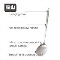 Spatule SHIMOYAMA en acier inoxydable, résistante au lave-vaisselle, pour la cuisine