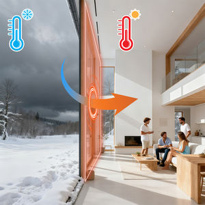 Film décoratif unidirectionnel pour fenêtres de bâtiments et de maisons, isolation thermique, contrôle de la température, protection UV, maintien de la chaleur en hiver - Product Image 2