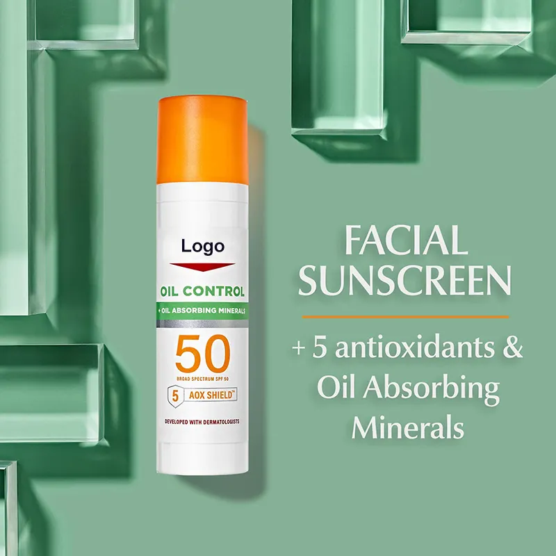 Penjualan laris tabir surya tongkat kontrol minyak Spf 50, Losion Wajah Tabir Surya dengan mineral penyerap minyak