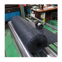 Tapis de gymnastique acoustique en caoutchouc Rouleaux insonorisés composites Exercice Anti-dérapant Durable Shock Plancher en caoutchouc