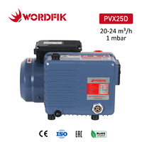 Wordfik PVX25D pompa vakum baling-baling putar berpelumas minyak untuk pengering pembekuan medis 20m Napoleon/h Volume kecil kebisingan rendah