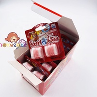 Bonbons gélifiés 2-en-1 en rouleaux double saveur cola et fruits, bonbons moelleux à mâcher pour enfants, vente en gros