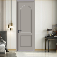 Porte intérieure en bois massif et MDF, surface CPL, insonorisante et résistante à l'humidité, pour projets hôteliers, appartements et bureaux, 2100 mm, vente en gros OEM