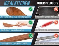 Outils de maison et de cuisine Ensemble d'ustensiles de cuisine en bois Cuillère Spatule Accessoires de cuisine Ensemble d'ustensiles de cuisine en bambou