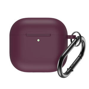 Étui de protection antichoc en silicone souple coloré classique avec mousqueton pour étui <span class=keywords><strong>Airpods</strong></span> <span class=keywords><strong>Pro</strong></span> <span class=keywords><strong>Airpods</strong></span> 3 avec crochet - Product Image 5