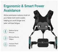 Exosquelette ergonomique réglable pour la réduction des tensions musculaires, protection professionnelle pour la manutention lourde en entrepôt et la logistique de colis volumineux