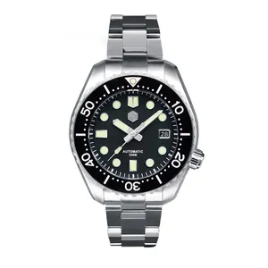 Custom San martin free shipment sapphire 30atm japan nh35 marine master automatic stainless steel diver dive watch man for sale