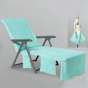Factory Price Wholesale Lounge Chair Cover Personalized Microfiber Portable Beach Chair Cover