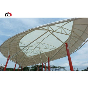 Structure de membrane tendue en PVDF architecturale moderne, auvent de toit tendu électrique pour stade - Product Image 3