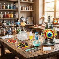 Kit de Lámpara de Mesa de Mosaico Turco para Hacer en Casa, Marrakech
