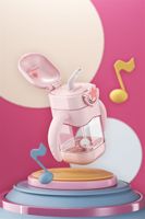 Gobelet à paille personnalisé sans BPA de 280 ml avec poignées et sangle, bouteille d'eau Tritan anti-étouffement pour les tout-petits et les enfants