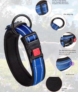 <span class=keywords><strong>Collar</strong></span> de perro reflectante con juego de correa Accesorio de Mascota de comodidad transpirable para caminar, entrenamiento y seguridad - Product Image 6